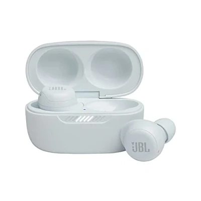Image de JBL Live Free NC+ Écouteurs intra auriculaires Bluetooth avec suppression active du bruit, microphone, batterie jusqu&#039;à 21 h, chargement sans fil (blanc), taille S