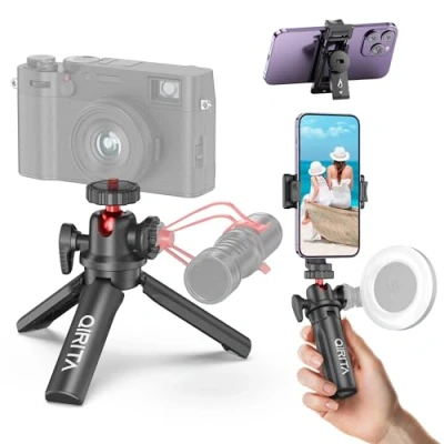 Image de Mini Trépied de Voyage Léger, Caméra Sport Appareil Photo avec Fixation à Vis 1/4, Table pour Photographie Convient Gopro DJI Insta360 iPhone 15 14 Pro Max Canon Sony