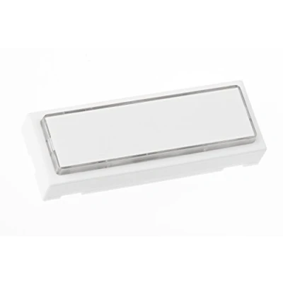 Image de HUBER Bouton de sonnette en polystyrène avec plaque signalétique extra large I plastique éclairage LED