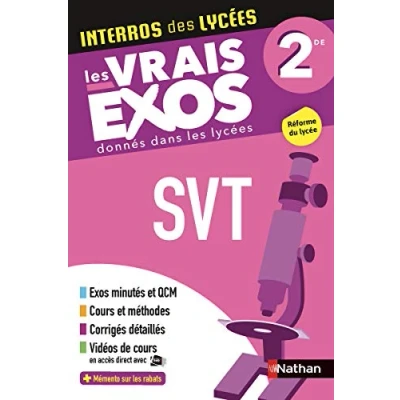Image de SVT (Sciences de la vie et Terre) Seconde Interros des lycées 2de Programme 2022 2023 Les vrais exos du BAC + 1... Livre d’occasion