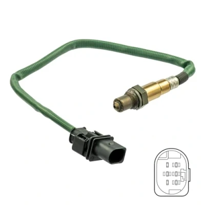 Image de DELPHI ES20552 12B1 Sonde lambda à large bande, chauffé MERCEDES BENZ: Classe C Berline, SLK, A, SMART: Fortwo II Coupe