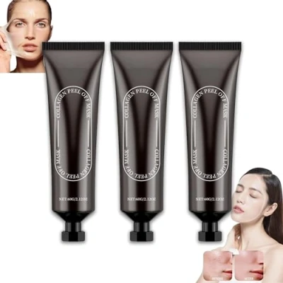 Image de Ss Collagen Reverse Volume Peel Off Face Mask,Collagen Mask Bio Real Deep Mask,Cleansing, Hydrating and Moisturizing Suitable for All Skin Types (3 pcs)