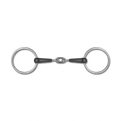 Image de Waldhausen Mors de Filet 15mm Double Brisure en Caoutchouc 11,5cm