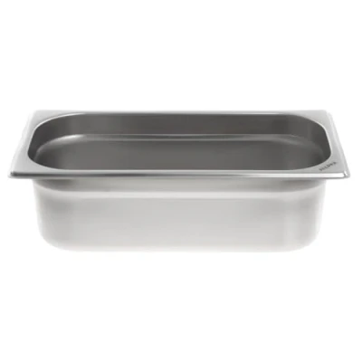 Image de Allpax Récipient GN 1/3 en acier inoxydable Hauteur : 100 mm gastronorme de qualité alimentaire et résistant à la chaleur Pour égoutter ou comme insert cuisson dans le chafing dish