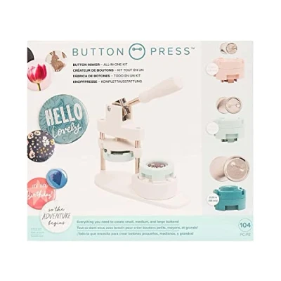 Image de We R Memory Keepers 661104 Button Press Bundle, white