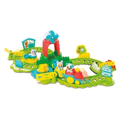 Image de Clementoni Ferme Playset Parlant, Interactif Et Motorisé, Train Jouet Électrique, Jeu Enfant 1 Ans (Version en Français) Fabriqué Italie, Multicolore, 17756