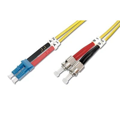 Image de Câble Fibre Optique Duplex DIGITUS 9/125 OS1 ST LC Jaune 2 m