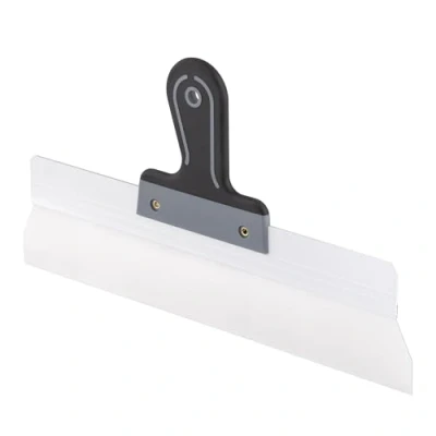 Image de Mivos Couteau à Enduire avec Lame en INOX 450 x 60 mm Mastic pour Lisser les Grandes Surfaces Spatule de Façade Soft Poignée Made in EU