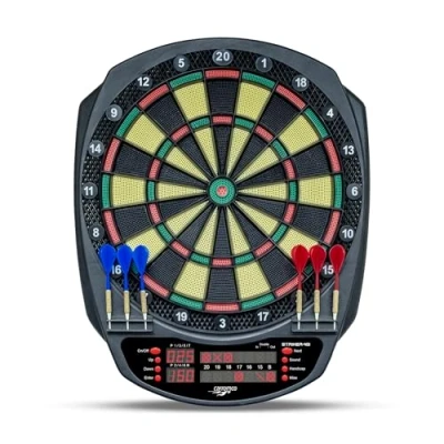 Image de Carromco Electronic Dartboard Striker 401 Cible de fléchette Mixte Adulte, Noir/Vert/Rouge/Jaune, Standard