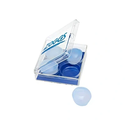 Image de Zoggs Silicone Ear Plugs Bouchons d&#039;oreilles Mixte Adulte, Clear, 4 Count (Pack of 1)