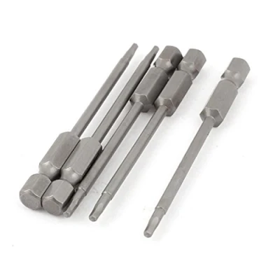 Image de sourcing map Embout tournevis Queue hexagonale 1/4&quot; 2mm vis tête magnétique longueur 75 mm, 5pcs