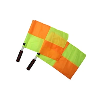 Image de Precision Linesman Ensemble de Drapeaux pour Juge Touche Mixte, Orange/Jaune, Taille Unique