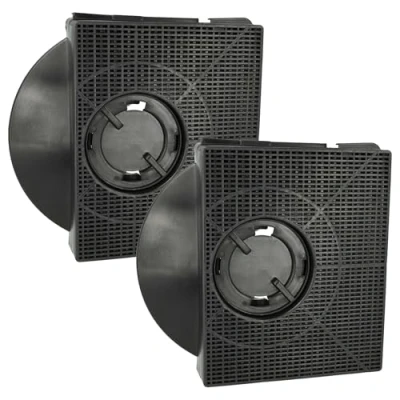 Image de vhbw 2x Filtres à charbon actif compatible avec Ikea 400.793.03, 600.793.02, 302.261.11, 60079302, 700.793.06 hotte aspirante 21,3 x 20,7 4,1 cm