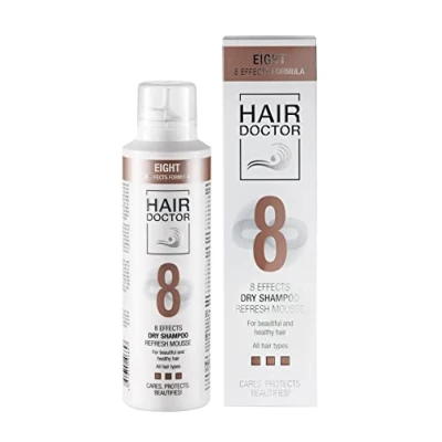 Image de HAIR DOCTOR Eight Dry Shampooing Refresh Mousse 200 ml Express sans résidus ni graisse