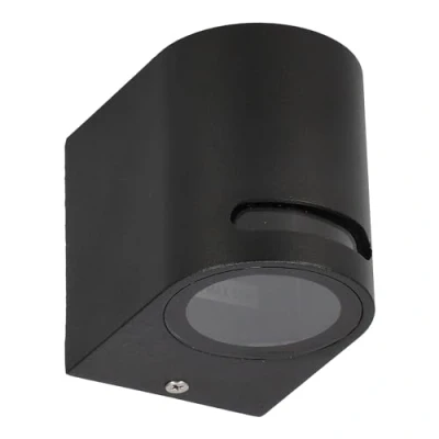 Image de EDO Applique Murale Exterieur VIRA, en Aluminium Noir IP54 avec Douille GU10, Max 1x35 Watt pour Eclairage Exterieur, Décoration Lumière, Lampe d&#039;Entrée Ampoules LED EDO777374