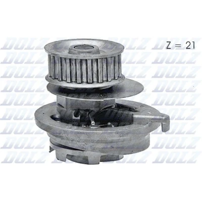Image de DOLZ O117 Pompe à eau 21 avec poulie OPEL: Frontera A Sport SUV Cabriolet, Calibra A, Astra F CC
