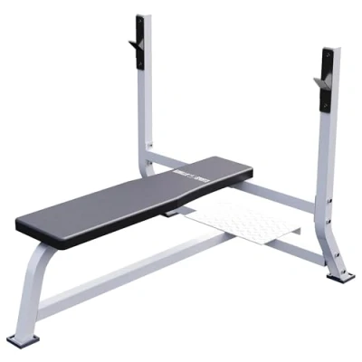 Image de GORILLA SPORTS® Banc de Musculation avec Support Barres, Charge Max. 250 kg, 143x110x103 cm, Blanc d&#039;Haltérophilie, d&#039;Appui, Multifonction, Station, Gym, Fitness, Entrainement Complet