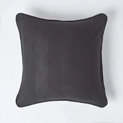 Image de Housse de coussin en coton Rajput Noir 60 x cm