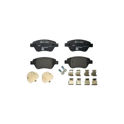 Image de HELLA 8DB 355 025 301 Jeu de plaquettes frein non préparé pour indicateur d&#039;usure avec vis d&#039;étrier accessoires FIAT: Doblo I Break