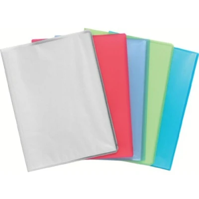 Image de Exacompta Réf. 85169E 1 Protège documents Chromaline 10 pochettes cristal lisse 20 vues pour A4 dim 24 x 32 cm couverture en polypro translucide semi rigide 5 couleurs aléatoires