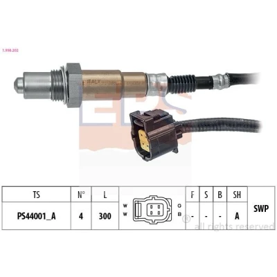 Image de EPS 1.998.202 Sonde lambda Made in Italy OE Equivalent chauffé, planaire, Filetage prégraissé MERCEDES BENZ: Classe ML, C Berline, SLK