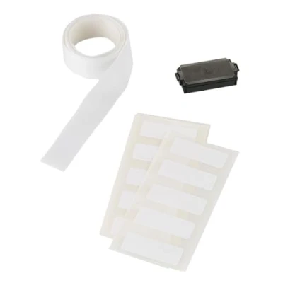 Image de Trodat Deine Dinge Kit de Recharge Tampon / 48 étiquettes 1 m Non tissé à Repasser/Tampon Rechange Noir