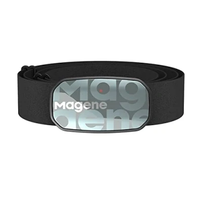 Image de Magene H603 Cardiofréquencemètre Sangle pectorale HRM Fitness Tracker IP67 Étanche Support Bluetooth 4.2 et Ant+, Compatible Wahoo, Zwift, Strava, Elite HRV Blanc
