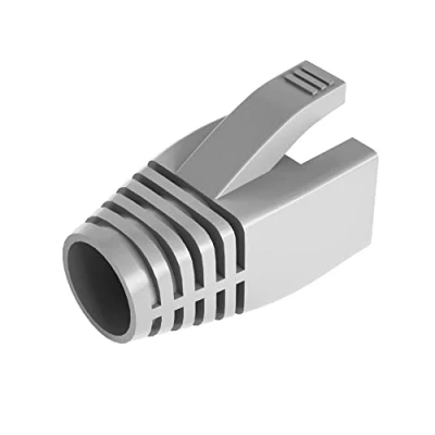 Image de VIVOCH 50 Pcs Cat6 Cat6A Cat7 Strain Relief Boot, RJ45 Plug Connector Cover Modular Network Cap Cable Boots, Grey