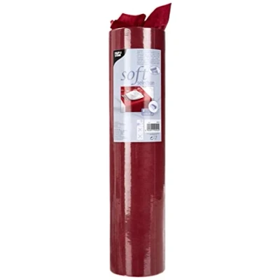 Image de Papstar, 84323 Soft Selection Chemin de Table en Tissu Non tissé Bordeaux 24 m x 40 cm