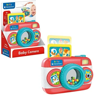 Image de Clementoni 17461 Appareil Photo bébé, Premier âge, Jouet d&#039;Éveil éducatif 10 Mois et Plus, 17461, Multicolore, 224 GR