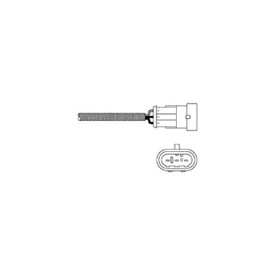 Image de DELPHI ES10971 12B1 Sonde lambda doigt, chauffé RENAULT: Kangoo I, CLIO 2, I Express