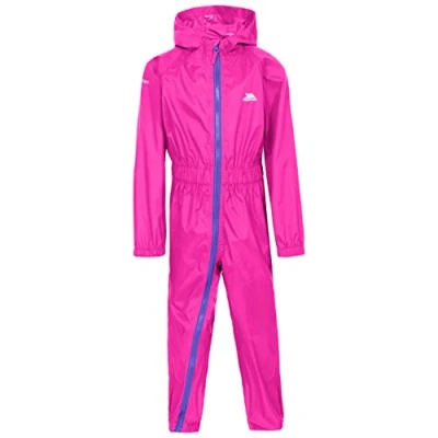Image de Trespass Button Combinaison de Pluie Enfant Rose Chaud 6 12 mois