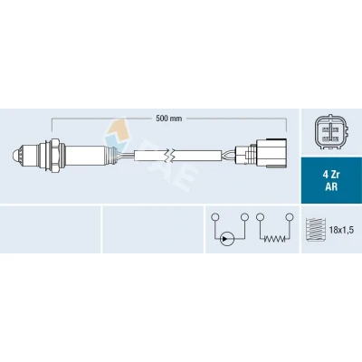 Image de FAE 75645 Sonde lambda TOYOTA: RAV4 IV SUV, Camry VIII Berline