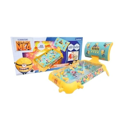 Image de Lexibook JG610DES Minions, Moi, Moche et Méchant, Flipper Électronique de tableMinions, Jeu d&#039;action réflexe pour Enfant Famille, écran LCD, Effets Lumineux sonores,