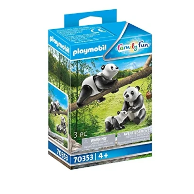 Image de PLAYMOBIL 70353 Couple de pandas avec bébé en plastique Mixte A partir 4 ans