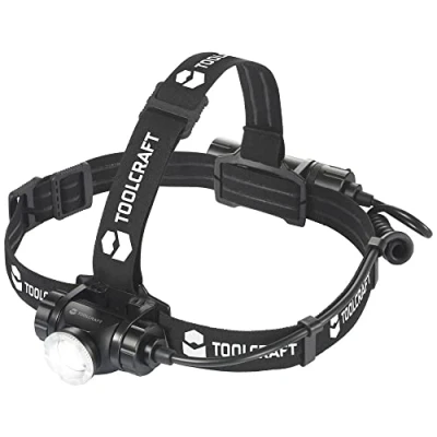 Image de Lampe frontale TOOLCRAFT TO 7838472 1000 lm Rechargeable USB 5.5 h d&#039;autonomie