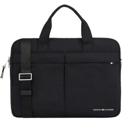 Image de Tommy Hilfiger Signature Computer BAG Sac ordinateur, Homme, Taille: One Size, Black