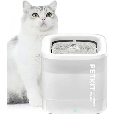 Image de PETKIT CYBERTAIL Fontaine à Eau pour Chats, avec Pompe sans Fil, Moins de 25dB, Filtre 3.0, Equipé Lumières LED, Capacité 1,8L Chats Chiens et D’Autres Animaux Compagnie