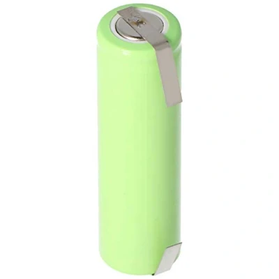 Image de Batterie NiMH imr18350 mignon AA 800 mAh avec cosses à souder en forme de U