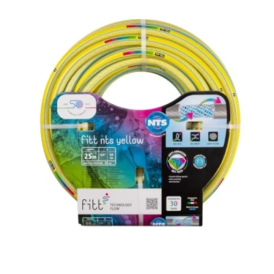 Image de FITT NTS YELLOW 3/4&quot; (19mm) 25 m Tuyau d&#039;Arrosage pour Jardins Utilisation Intensive, Robuste et malléable, Usage intensif