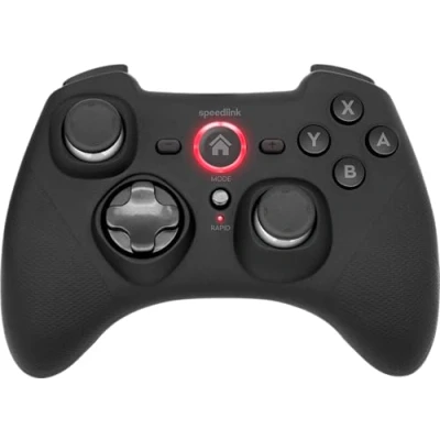 Image de Speedlink RAIT Manette de jeu sans fil avec Bluetooth PC gamer, gamepad pour Switch/PC/Android capteur contrôle mouvement, fonction vibration, noire