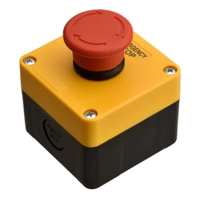 Image de Heschen Interrupteur d&#039;arrêt d&#039;urgence rouge 660 V 10 A avec boîte