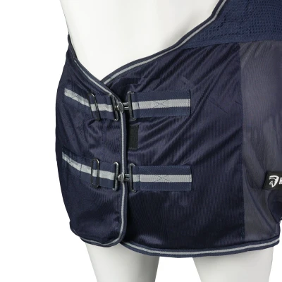 Image de Horka Couvertures Anti Transpiration Combi Mesh Coton Gaufré Bleu 155/205