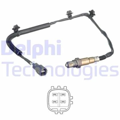 Image de DELPHI ES20633 12B1 Sonde lambda planaire, chauffé TOYOTA: Yaris II 3/5 portes, III portes