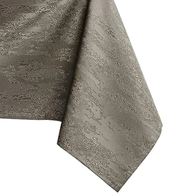 Image de AmeliaHome Nappe de Table Effet Lotus déperlant Polyester Cappuccino Vesta 60x60 cm