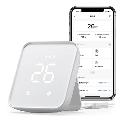 Image de Matter Smart remote control SwitchBot Hub 2 WiFi HomeKit BLE IR