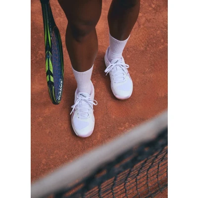 Image de Asics Solution Swift FF 2 Chaussures de tennis toutes surfaces, Femme, Taille: 37, White/ube Tissu / matière synthétique