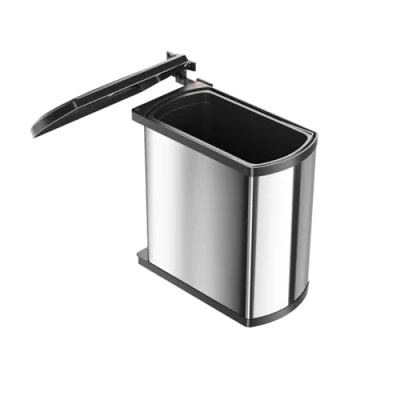 Image de Hailo MF Swing 45.1/18 BS Uno 3418101 Poubelle en Acier Inoxydable
