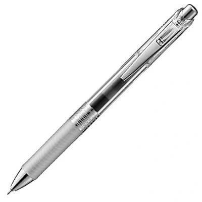 Image de Pentel Energel Pure BLN75TL AX Stylo à bille encre gel Noir Épaisseur de trait 0,5 mm Pointe aiguille Mécanisme pression rechargeable 1 pièce (1 pièce)