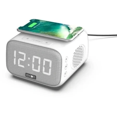 Image de EVOOM Radio Réveil avec Chargeur induction et Enceinte bluetooth 5.0 (NOIR) Neuf